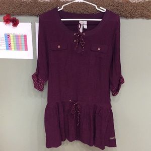 Matilda Jane BlackBerry Tunic, size L